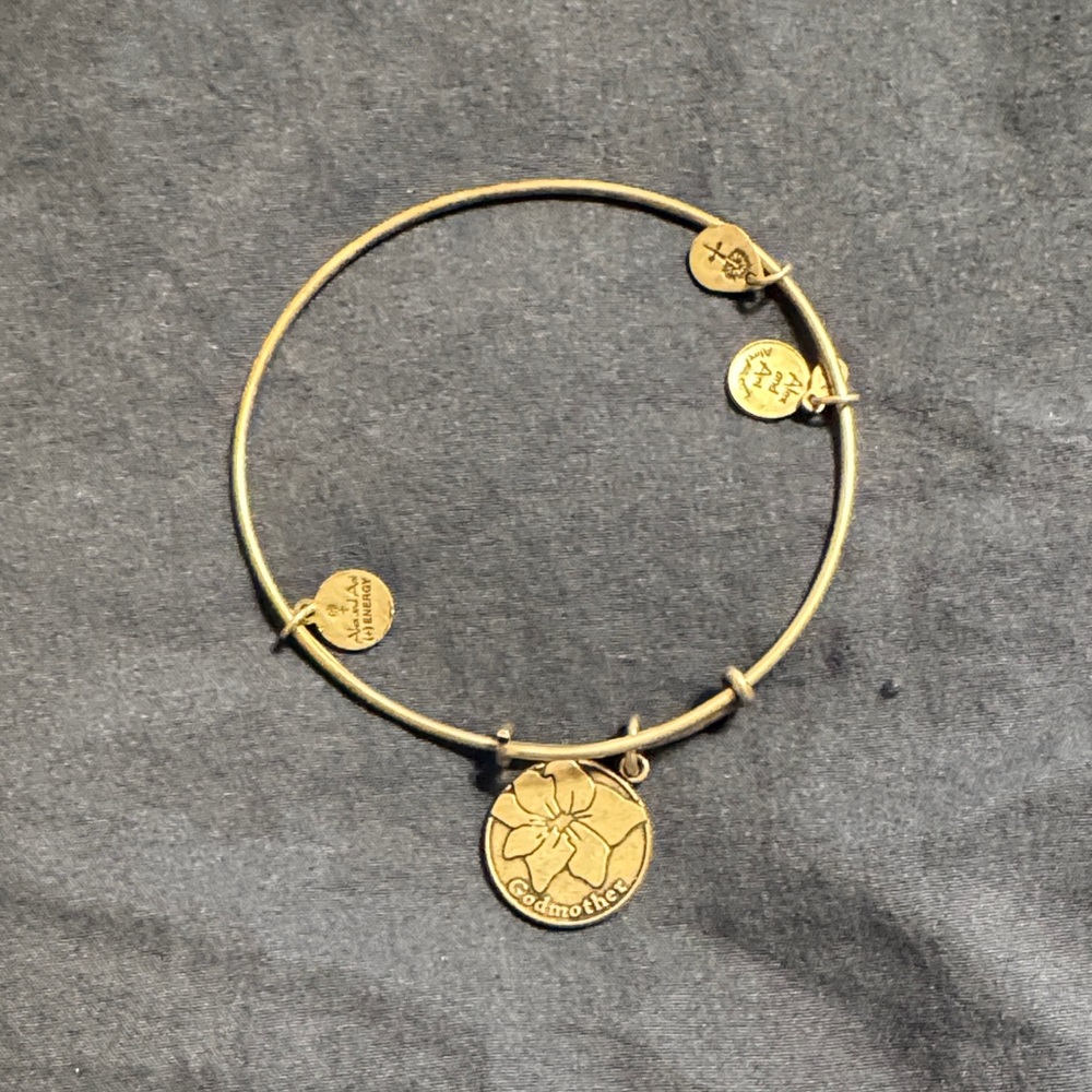 Alex and Ani Gold Godmother Charm Bracelet